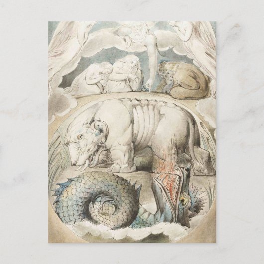 ウィリアム・ブレイクの芸術作品 ポストカード (正面)