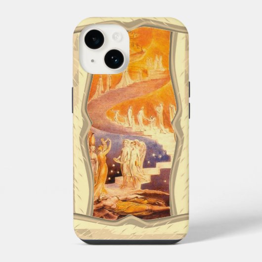 ウィリアム・ブレイク作『ヤコブの夢』 iPhoneケース (裏面)