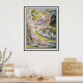 ウィリアム・ブレイク・アート：ミルトンのミステリアス・ドリーム ポスター (キッチン)