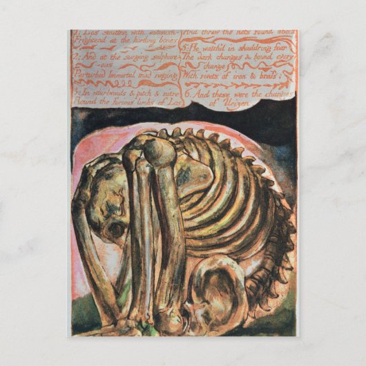 ウィリアム・ブレイク |ウリゼンの創製 ポストカード (正面)