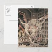 ウィリアム・ブレイク：ミルトンのパラダイス失った ポストカード (正面/裏面)