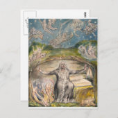 ウィリアム・ブレイク：ミルトンのL'Allegroイラストレーション ポストカード (正面/裏面)