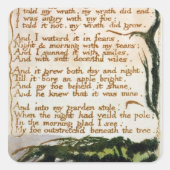 ウィリアム・ブレイク |毒の木 スクエアシール (正面)