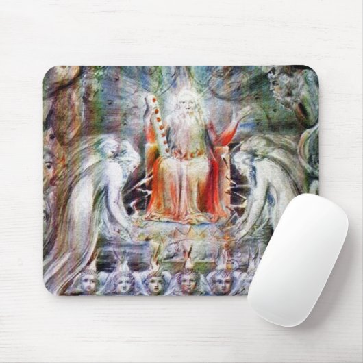 ウィリアム・ブレイク:神の御座の前 マウスパッド (マウス)
