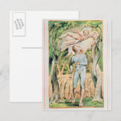 ウィリアム・ブレイク | Songs of Innously; "the Piper" , ポストカード (正面/裏面)