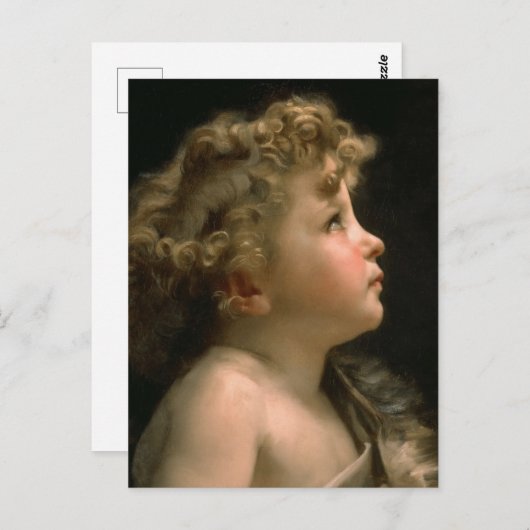 ウィリアム・ブーゲレアの子としての聖ヨハネのバプテスト ポストカード (正面/裏面)