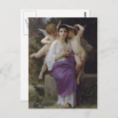 ウィリアム・ブーゲローによるハートの目覚め ポストカード (正面/裏面)