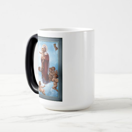 ウィリアム・ブーゲローによる天使たちの婦人 モーフィングマグカップ (正面左)