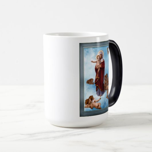 ウィリアム・ブーゲローによる天使たちの婦人 モーフィングマグカップ (正面右)