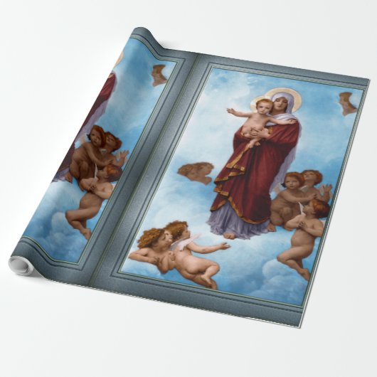 ウィリアム・ブーゲローによる天使たちの婦人 ラッピングペーパー (アンロールド)