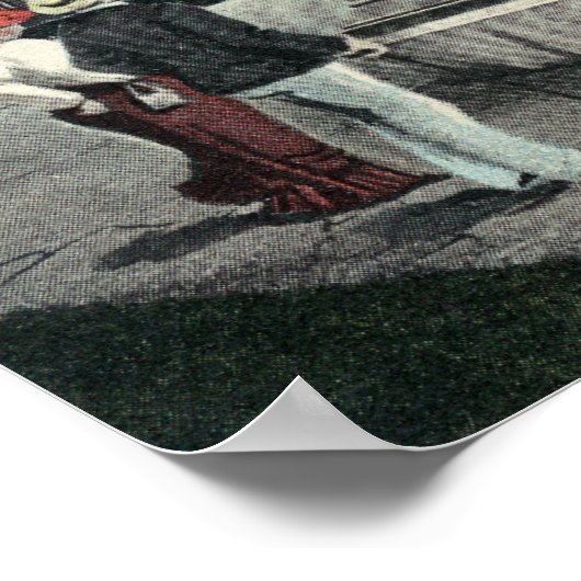 ウィリアム・プレスコット大佐の銅像シーン ポスター (角)