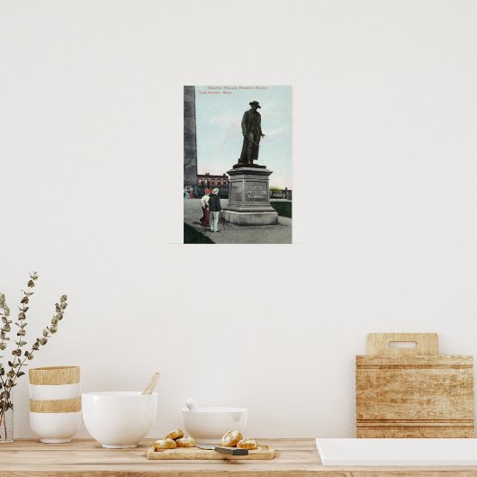 ウィリアム・プレスコット大佐の銅像シーン ポスター (キッチン)