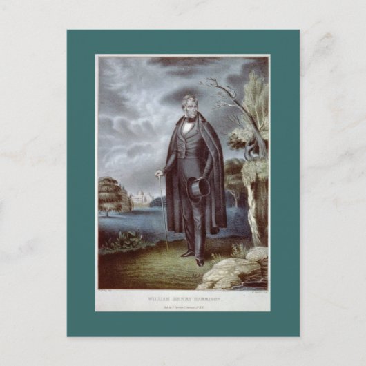 ウィリアム・ヘンリー・ハリソンポートレート葉書 ポストカード (正面)