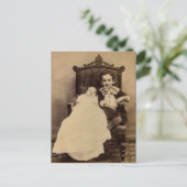 ウィリアム&ベビーLAHR、1880年頃 ポストカード (スタンド正面)