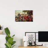 ウィリアム・ペンとインディアン ポスター (ホームオフィス)