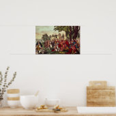 ウィリアム・ペンとインディアン ポスター (キッチン)