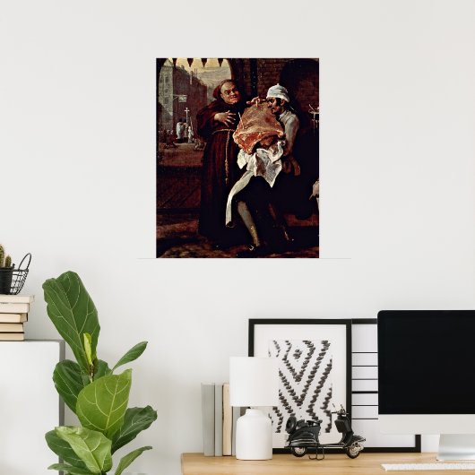 ウィリアム・ホガースによるオールドイングランドのローストビーフ ポスター (ホームオフィス)