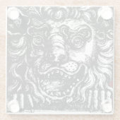 ウィリアム・ホガース獅子頭ボタンズタバーン ガラスコースター (裏面)