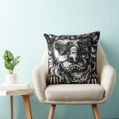 ウィリアム・ホガース獅子頭ボタンズタバーン クッション (椅子)