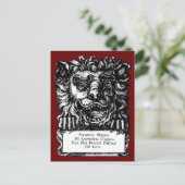 ウィリアム・ホガース獅子頭ボタンズタバーン ポストカード (スタンド正面)