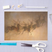 ウィリアム・ホルブルック・ヒゲによるサンタクロースのトナカイ 薄葉紙 (クラフト)