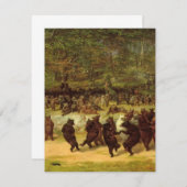 ウィリアム·ホルブルック·ヒード/熊の踊り サンキューカード (正面/裏面)