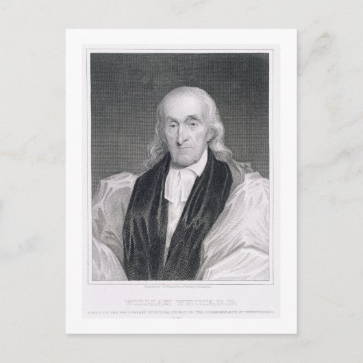 ウィリアム・ホワイト（1748-1836）85歳、トーマス・B・ウェルチが彫刻 ポストカード (正面)