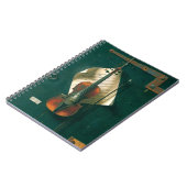 ウィリアム・マイケル・ハネットによるオールド・ヴァイオリン・スティルライフ ノートブック (左側)