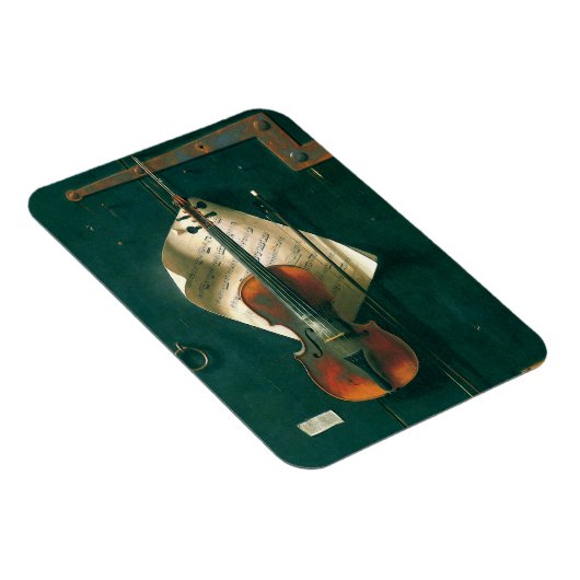 ウィリアム・マイケル・ハネットによるオールド・ヴァイオリン・スティルライフ マグネット (右側)