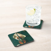 ウィリアム・マイケル・ハーネットの古いバイオリン静物 コースター (右側)