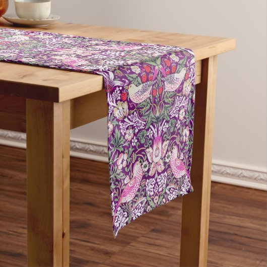 ウィリアム・モリスいちご泥棒パタン短足袋 ショートテーブルランナー (インサイチュ)