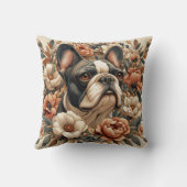 ウィリアム・モリスがフランスのブルドッグ枕に着想 クッション (裏面)