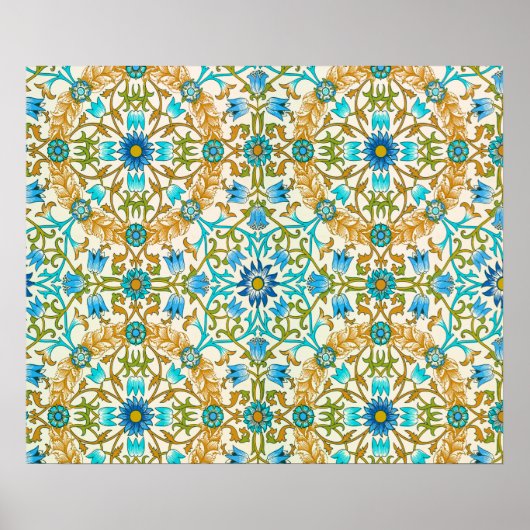 ウィリアム・モリスつる植物パターン（1873年） ポスター (正面)