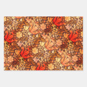 ウィリアム・モリスとアグラは赤で ラッピングペーパーシート (正面2)