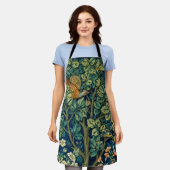 ウィリアム・モリスとジョン・ヘンリー・デアールの雉 エプロン (着用した状態)