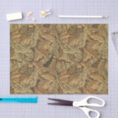 ウィリアム・モリスによるアカンサスリーフ、古い織物 薄葉紙 (クラフト)