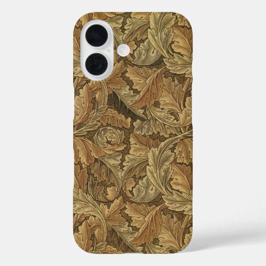 ウィリアム・モリスによるアカンサス葉の古いテキスタイル Case-Mate iPhoneケース (裏面)