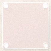 ウィリアム・モリスによるアコ葉ーズとオークの木 ガラスコースター (裏面)