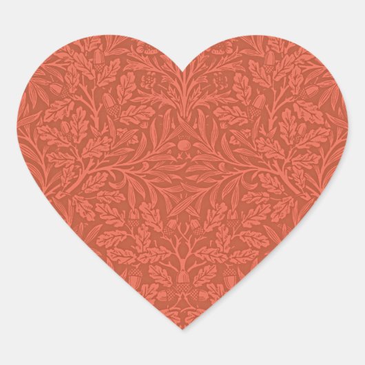 ウィリアム・モリスによるアコ葉ーズとオークの木 ハートシール (正面)