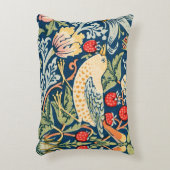 ウィリアム・モリスによるイチゴ泥棒の鳥 アクセントクッション (正面(垂直))