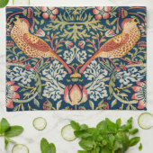 ウィリアム・モリスによるイチゴ泥棒 キッチンタオル (折り畳み)