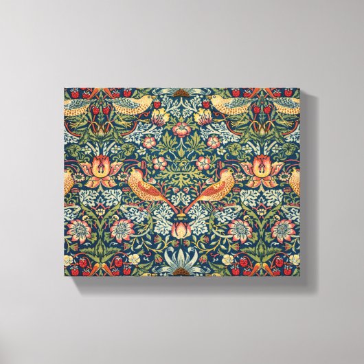 ウィリアム・モリスによるイチゴ泥棒 キャンバスプリント (正面)