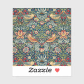 ウィリアム・モリスによるイチゴ泥棒 シール (シート)