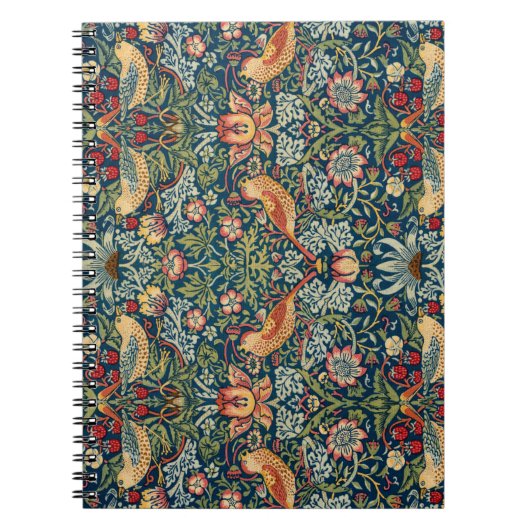 ウィリアム・モリスによるイチゴ泥棒 ノートブック (正面)