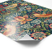 ウィリアム・モリスによるイチゴ泥棒 フォトプリント (角)