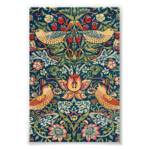 ウィリアム・モリスによるイチゴ泥棒 フォトプリント