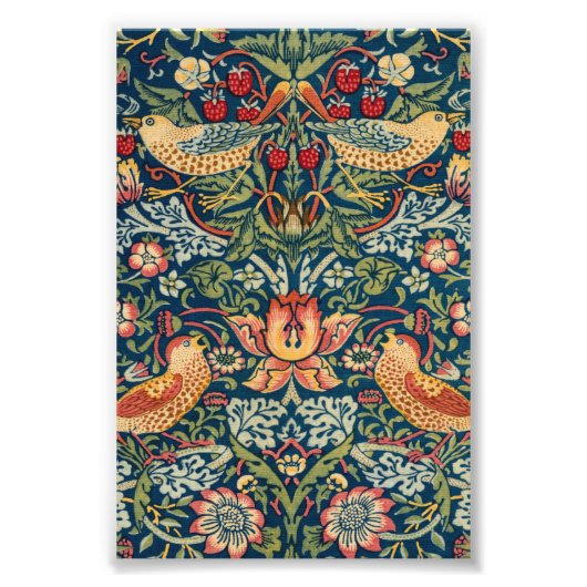 ウィリアム・モリスによるイチゴ泥棒 フォトプリント (正面)