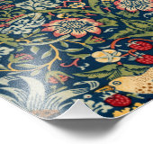 ウィリアム・モリスによるイチゴ泥棒 フォトプリント (角)