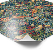 ウィリアム・モリスによるイチゴ泥棒 フォトプリント (角)