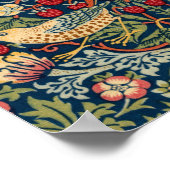 ウィリアム・モリスによるイチゴ泥棒 ポスター (角)